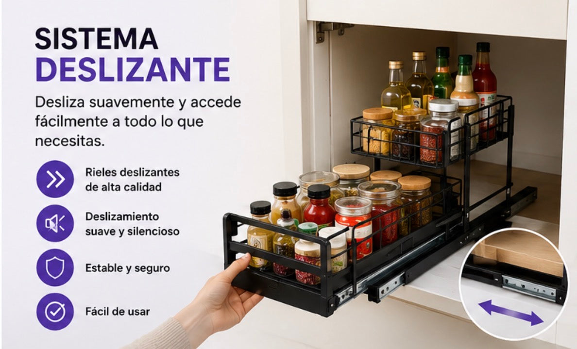 Organizador Extraíble para Cocina – Máxima Organización